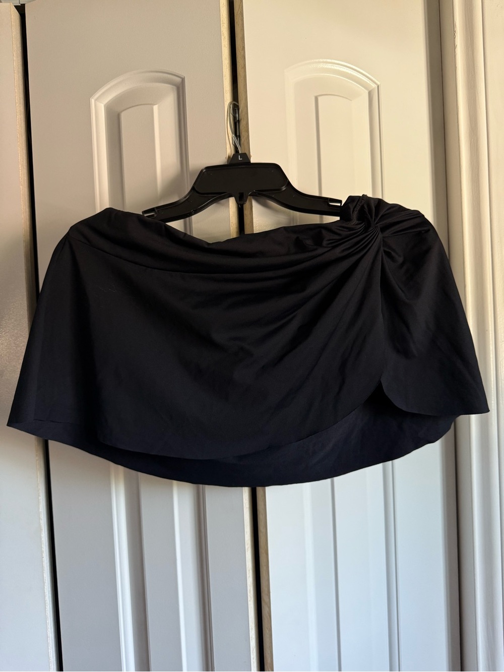 Anne Cole Signature brand black swimsuit bottom skirt